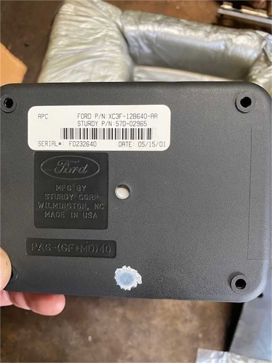 Ford 7.3L Powerstroke Diesel Auxiliary Idle Control Module Online Government Auctions of