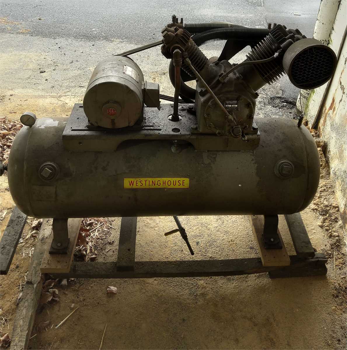 Westinghouse model 3YC-1 horizontal air compressor Online Government ...