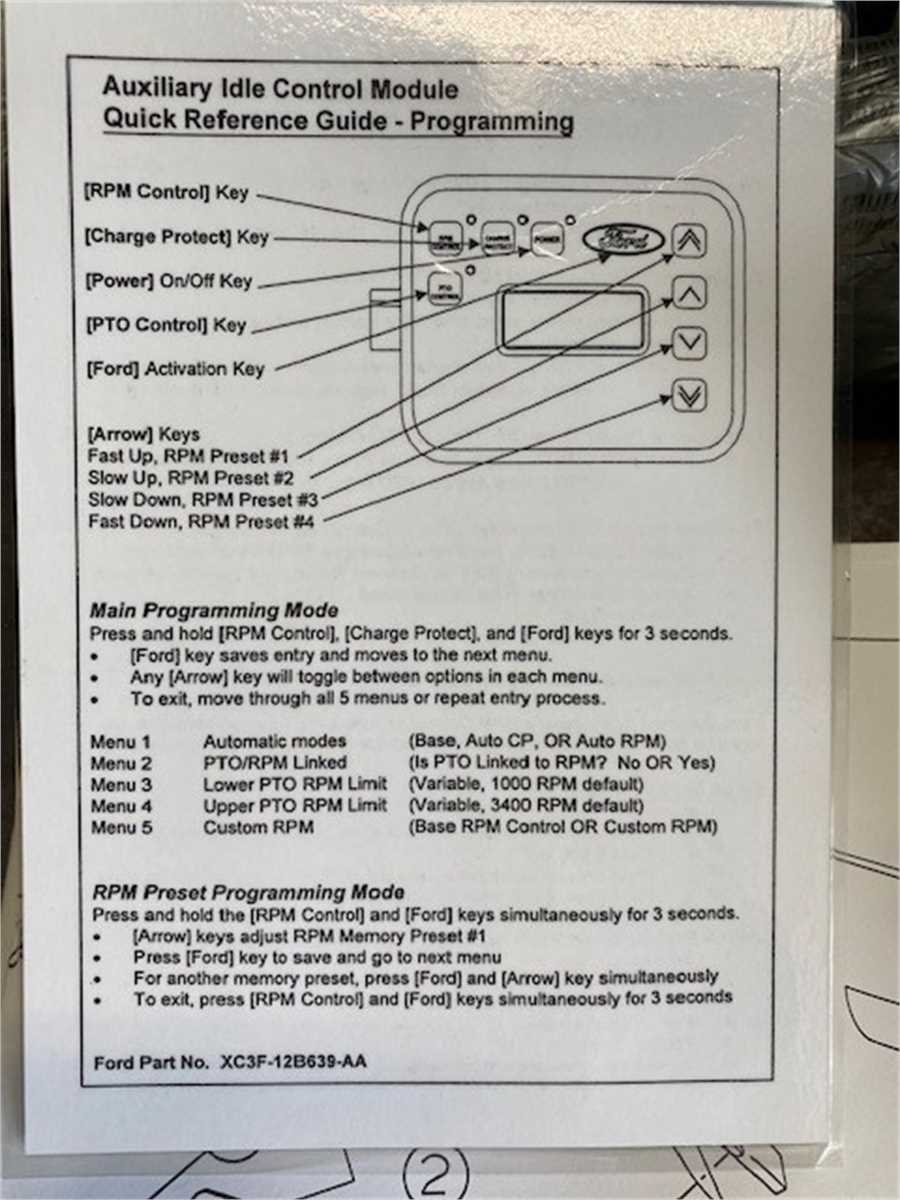 Ford 7.3L Powerstroke Diesel Auxiliary Idle Control Module Online Government Auctions of