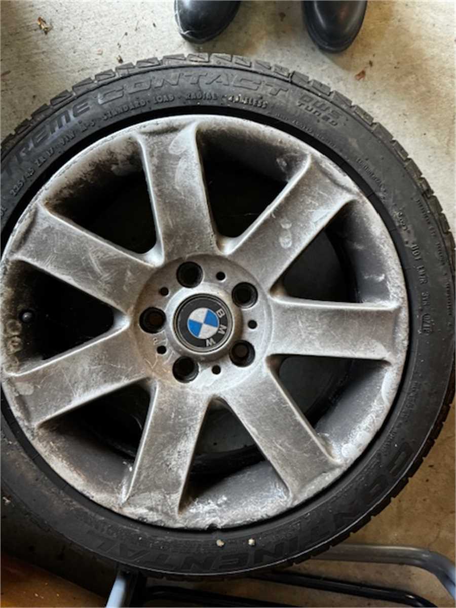 BMW Rims & Continental Extreme Contact Tires Online Government Auctions ...