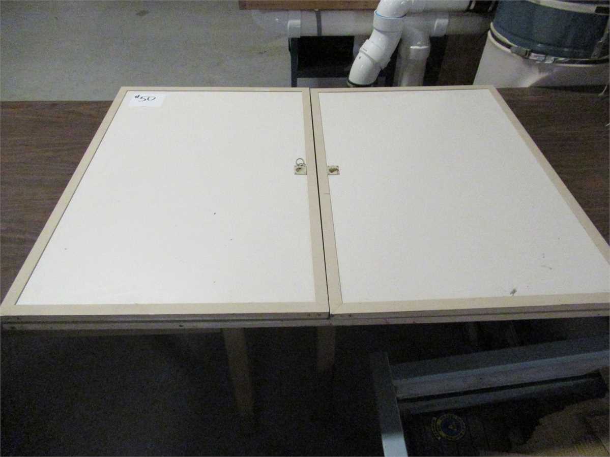 LOT #50: 50”X36” (CLOSED) HANGING PLOTTER DRY ERASE BOARD Online ...