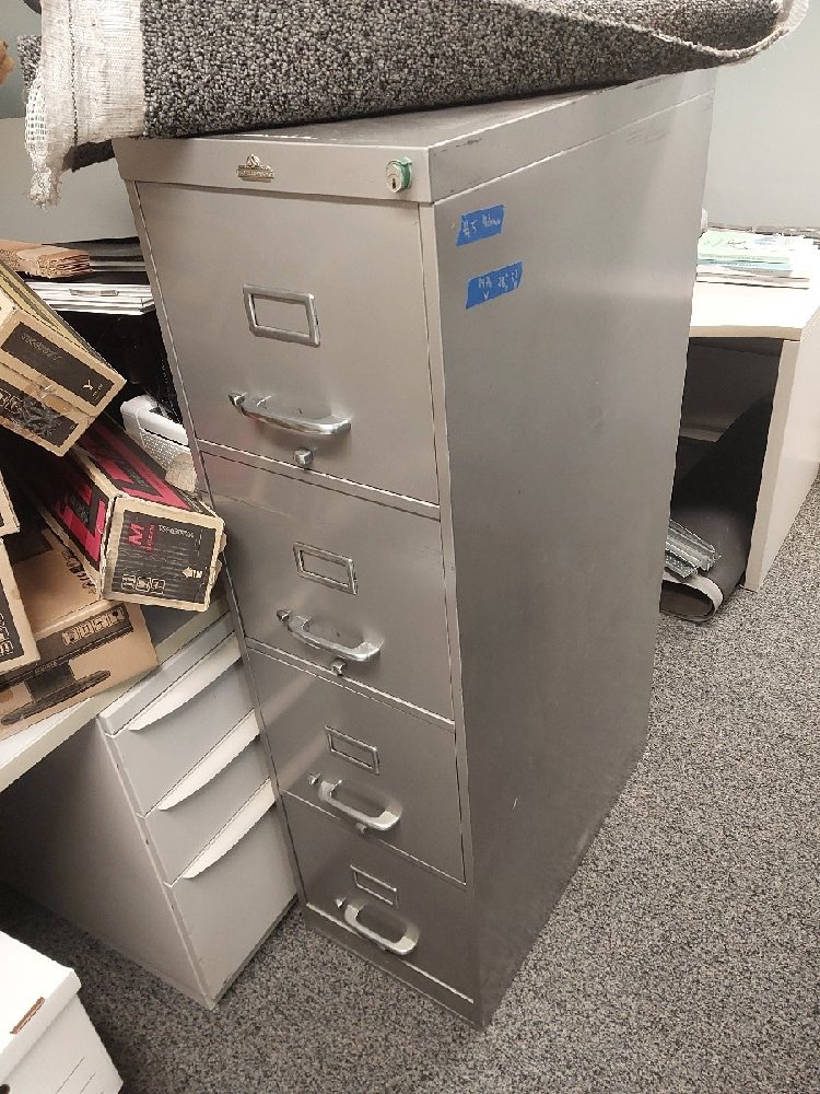 4 drawer All Steel Equipment file cabinet