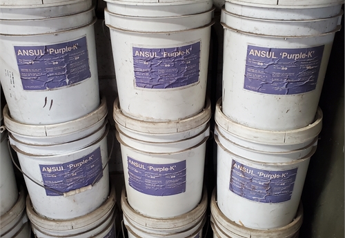 Lot of 10 pails of Ansul PURPLE-K Dry Chemical