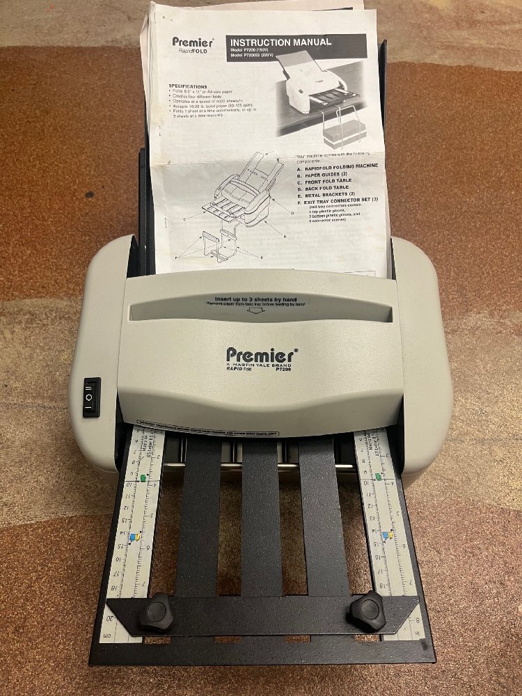 Premier RapidFOLD P7200 Automatic Paper Folding Machine