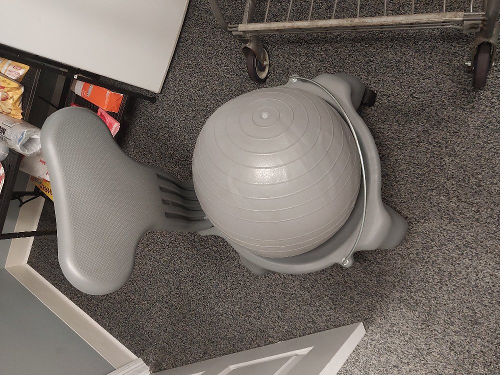 Mobile ergonomic ball chair
