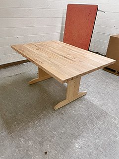 Butcher block table