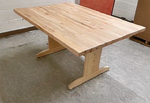 Butcher block table