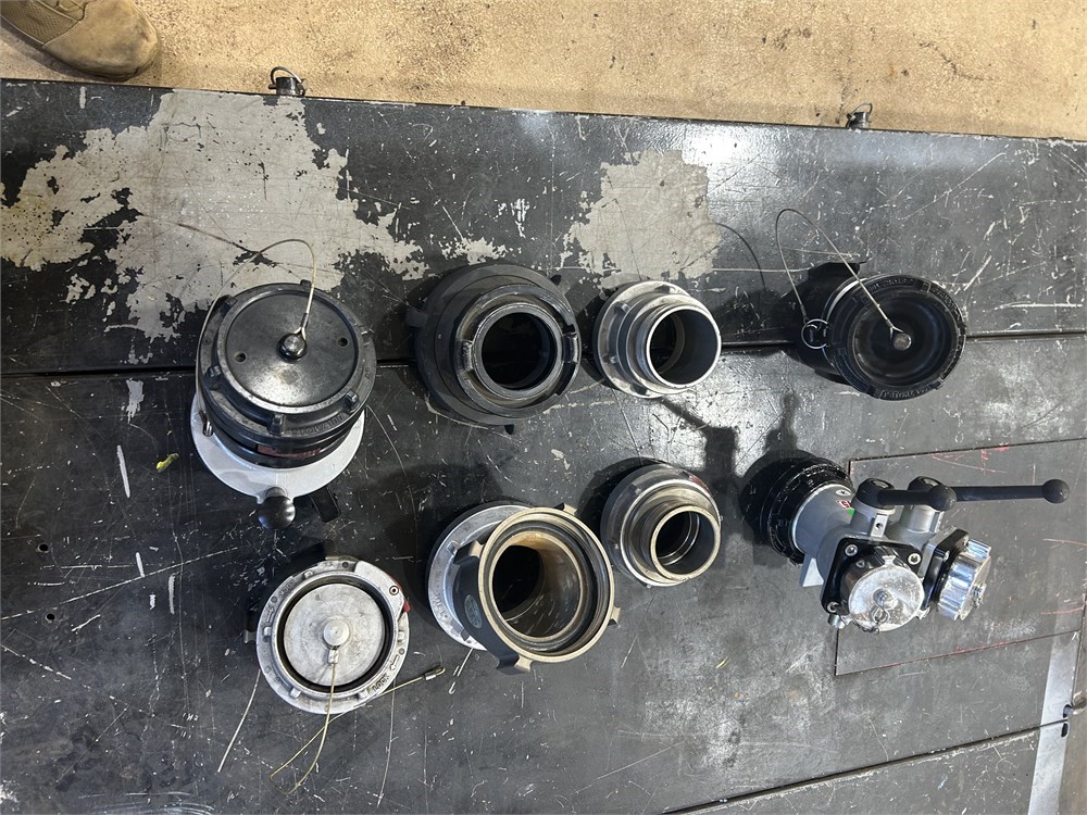 Various fire hose fittings