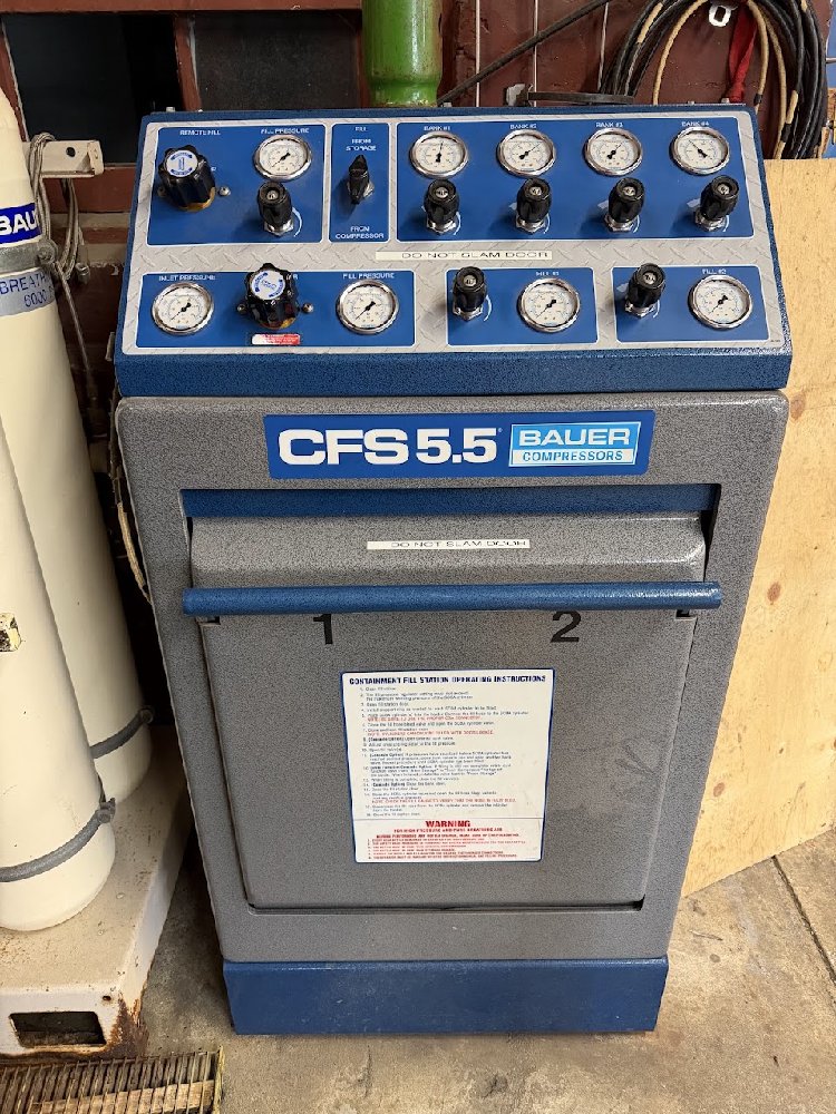Bauer 5,500 PSI Two-Station SCBA Fill Station – CFS 5.5