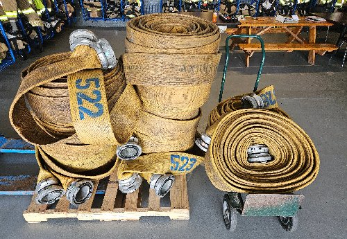 11 - 100' sections of 5" Supply Hose