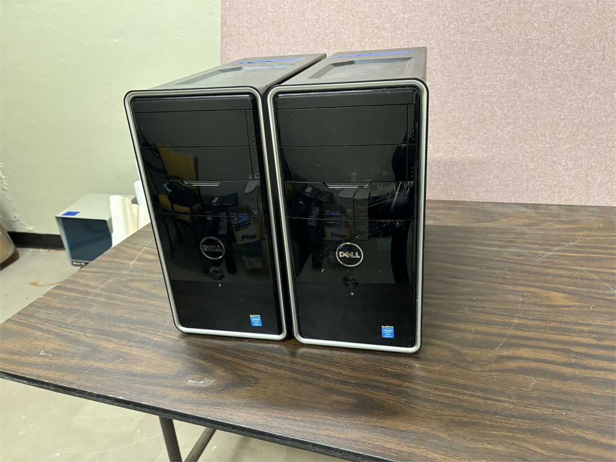 Lot#25 - 2 Dell Desktop Computers Online Government Auctions of ...