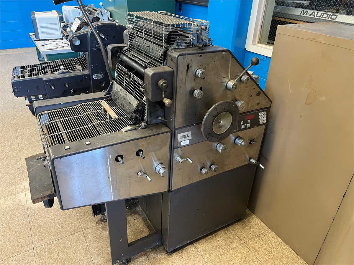 AB Dick 9840 Offset Printing Press Online Government Auctions Of ...