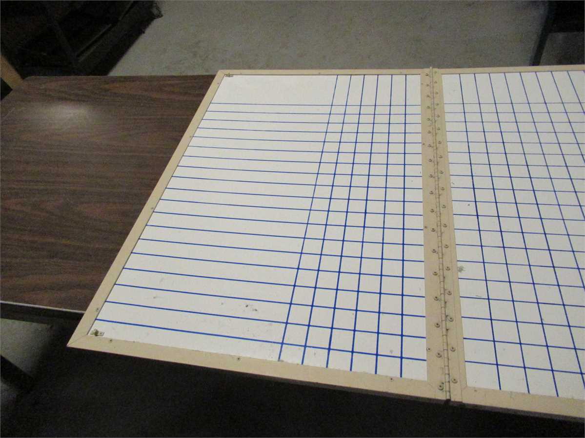 LOT #50: 50”X36” (CLOSED) HANGING PLOTTER DRY ERASE BOARD Online ...