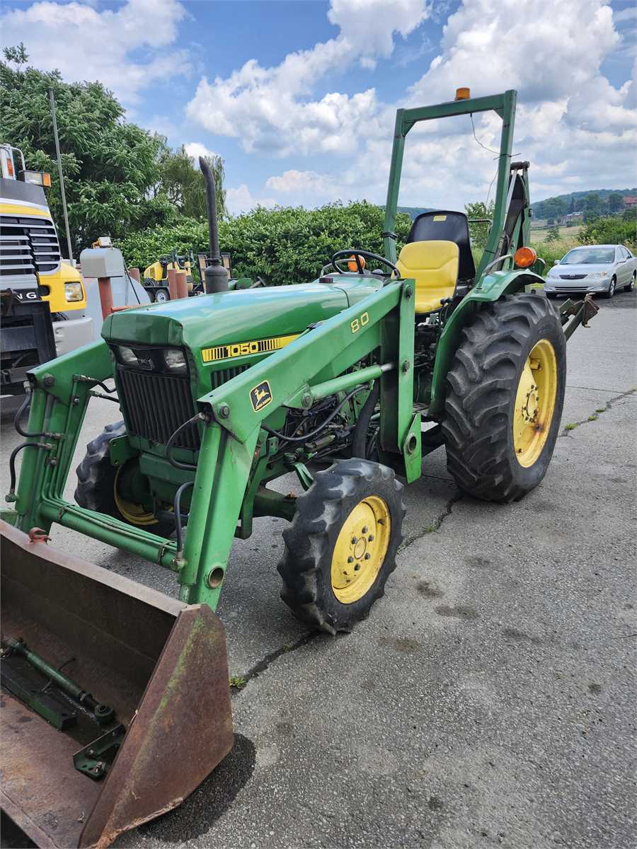 ,John Deer 1050 Tractor with backhoe attachment Online Government ...