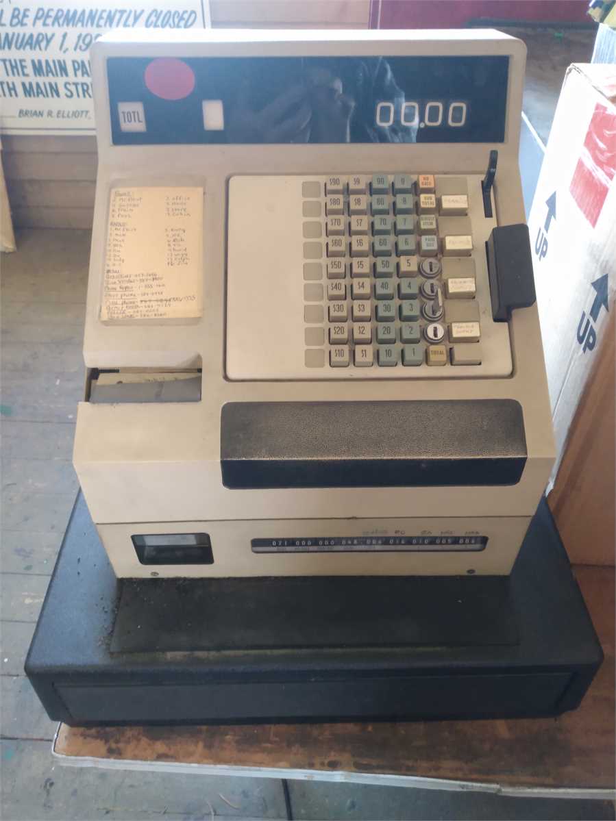 Average price of a shop cash register