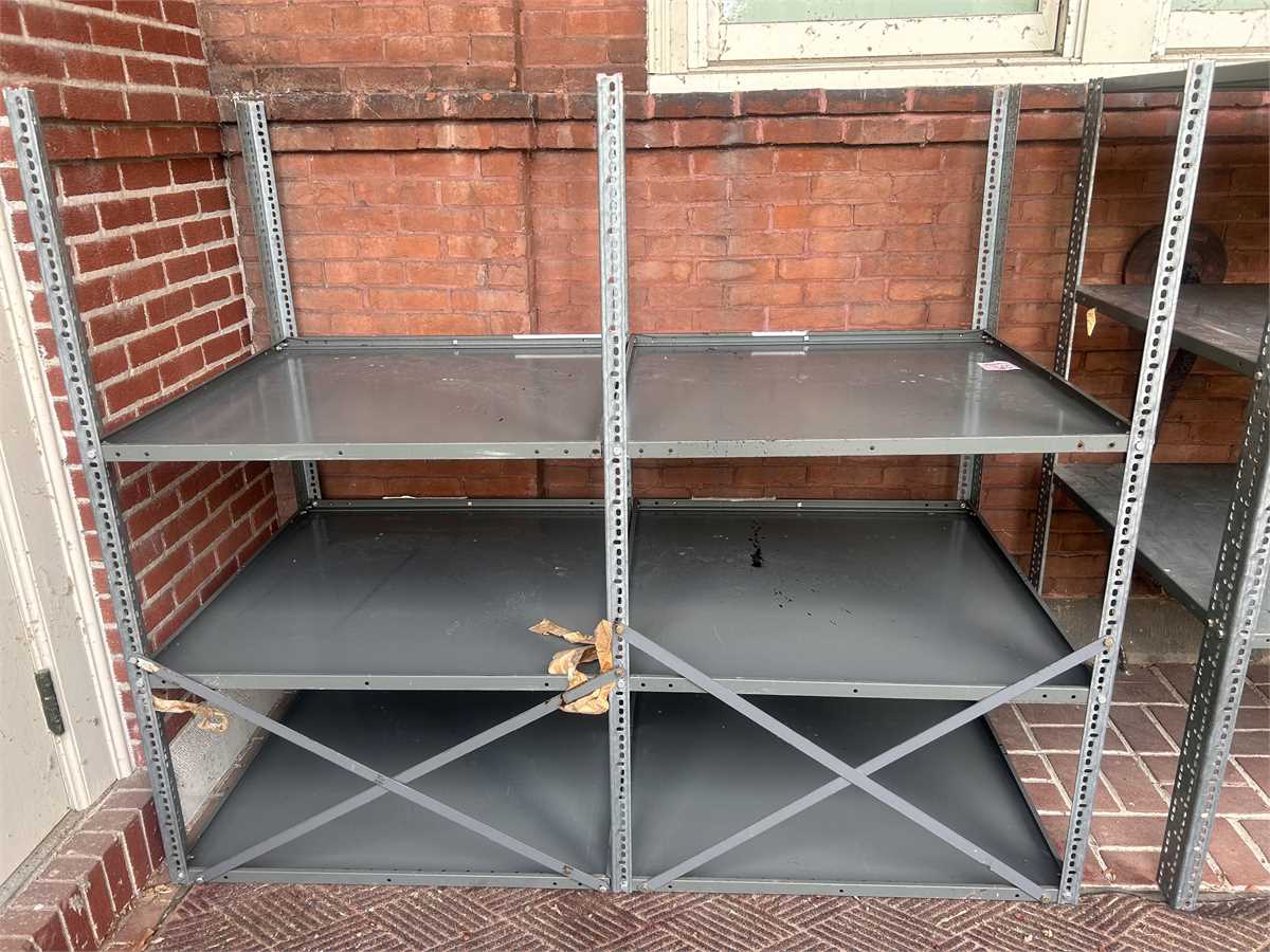 Lot Preowned Metal Adjustable Shelving Online Government Auctions of ...