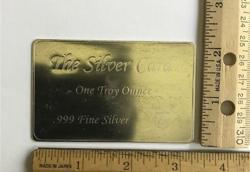 .999  Silver - One Troy Ounce Card
