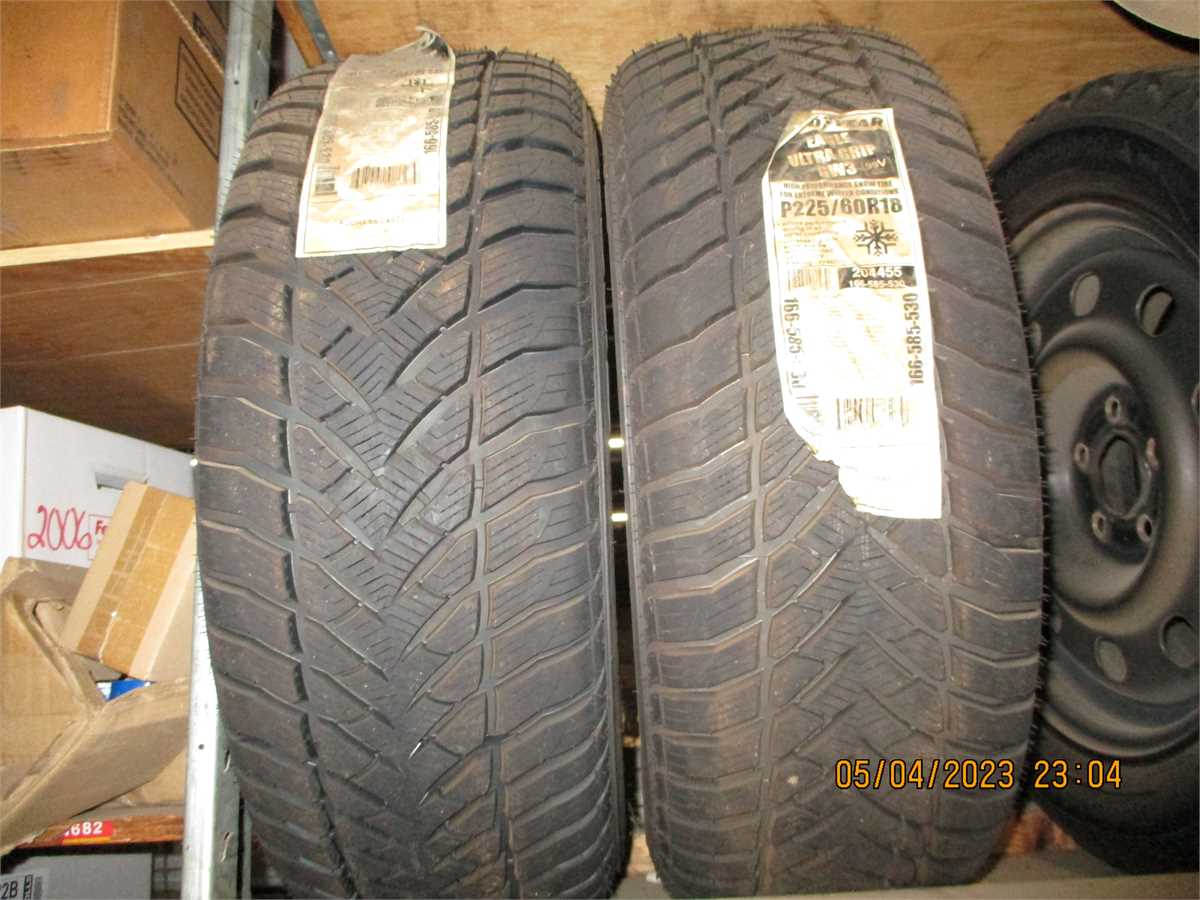 2 New P225/60 R18 Winter Tread Tires Online Government Auctions of ...