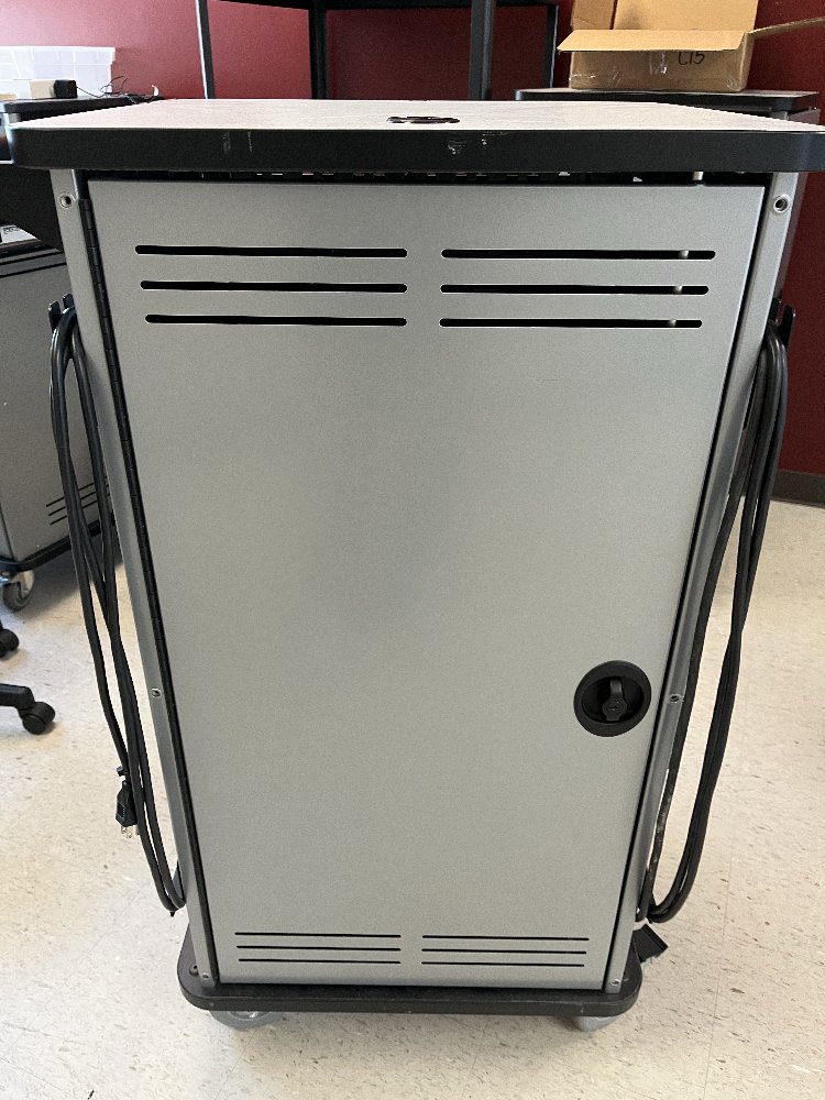 Tall, Narrow Computer Carts with Power (2)