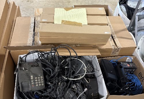 Lot 106 Telephone Handsets, Cat5 Extender, Ruckus Access Points