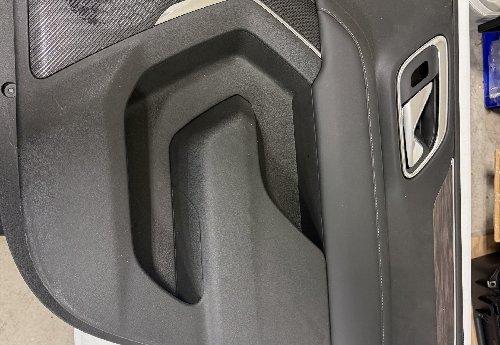 2023 Chevy Tahoe inside, rear passenger door panel.