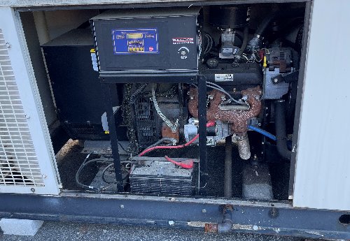 35kw Baldor natural gas generator with sound attenuated enclosure