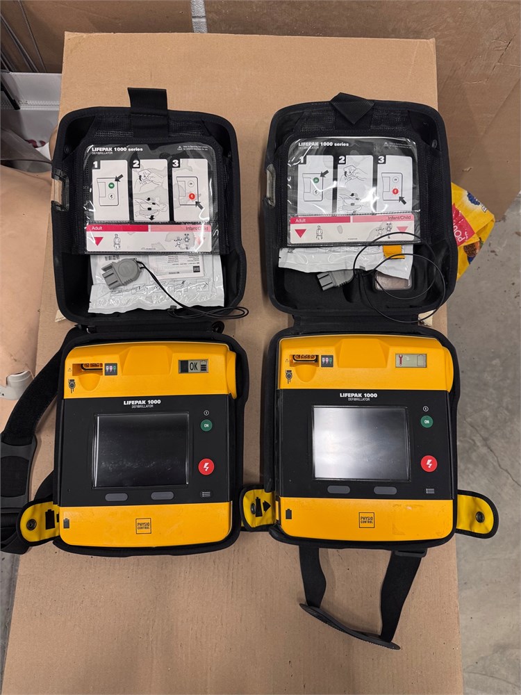 Two Medtronic LIFEPAK 1000 Defibrillators