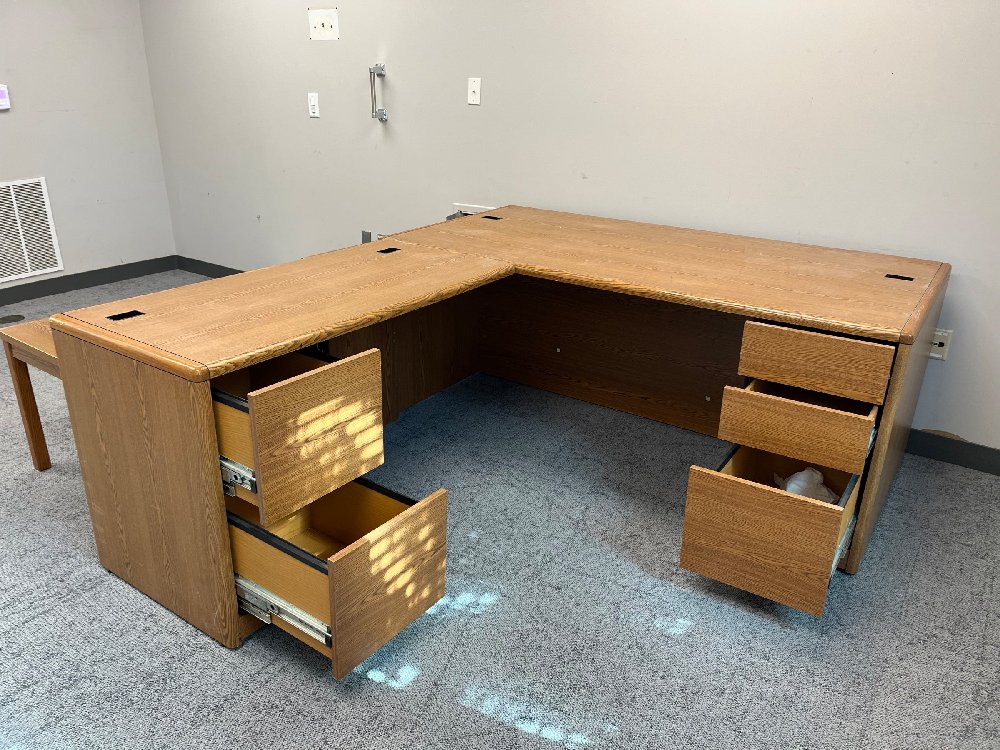 wooden desk